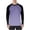 Purple, variant on Men's Long Sleeve T Shirts Sun Protection Raglan Sleeve Crew Neck Baseball Tee Transitional Weather Pullover Tops