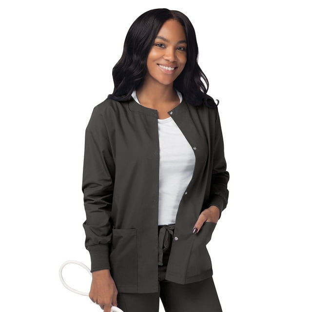 Sivvan Veste d'Échauffement pour Sarraus pour Femmes / Boutons-Pression à l'Avant - Col Rond