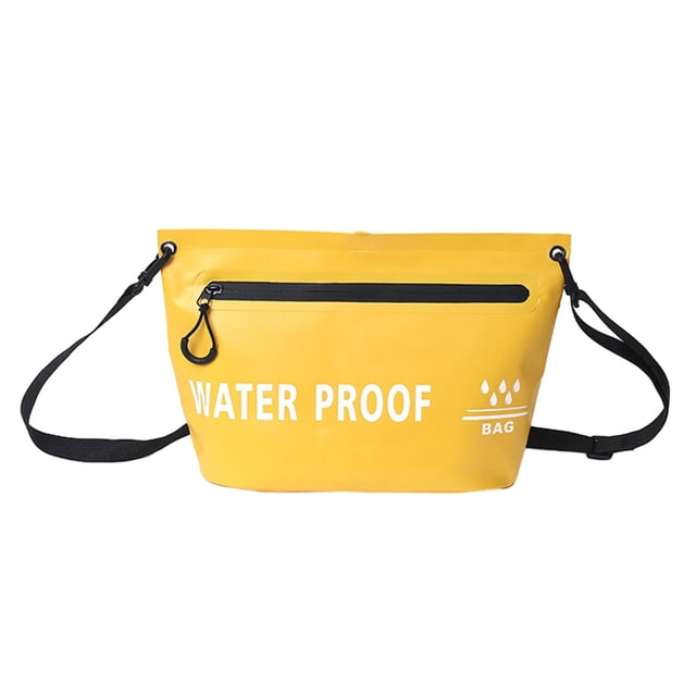 VONKY Sac Bandoulière Imperméable Sac Étanche Étanche Jaune Pêche pour Randonnée Randonnée Jaune 31.5x20.5cm