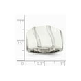 thumbnail image 5 of Stainless Steel White Enamel Ring, 5 of 5