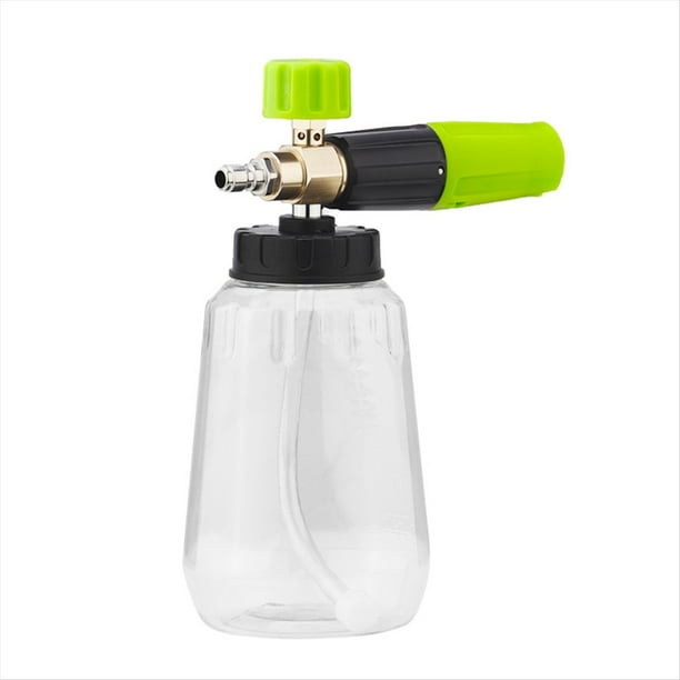 Hidrolimpiadora de Alta Presión para Coche, 1 L de Capacidad, Boquilla Ajustable de Conexión Rápida de 1/4 Pulgada, Color Negro y Verde