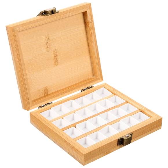 OUNONA water color paint box Painting Box Khaki 1Set Easy to Clean for Home Painting