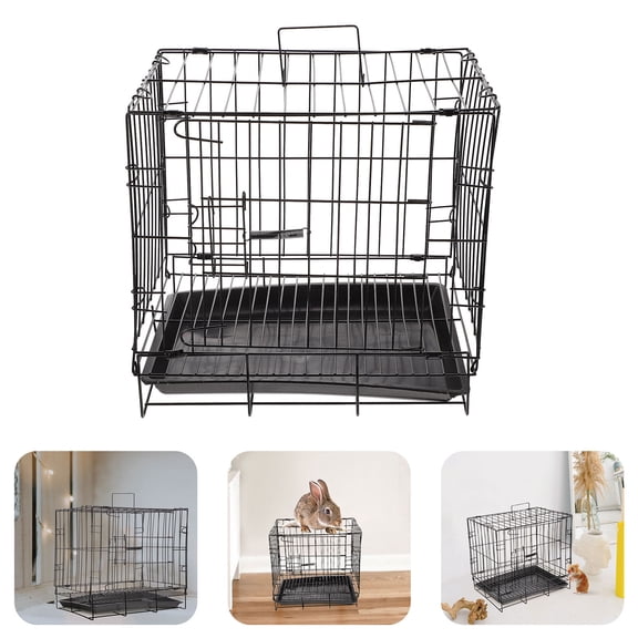 STRANDCHIC 1Set Black Dog Iron Wire Crate with Easy Assembly and Durable