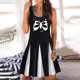 thumbnail image 2 of Vestidos de verano para mujer Estampado de playa Sin mangas Cuello redondo Casual Vestido sin mangas suelto Pompotops ghjkhdj5848, 2 of 5