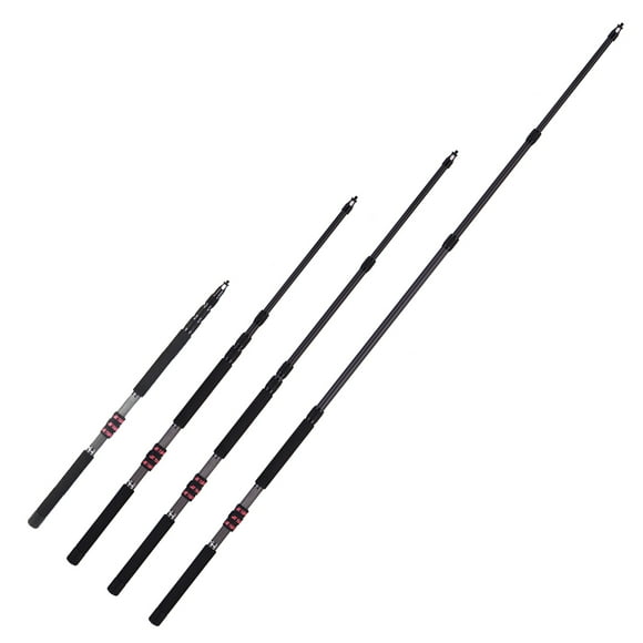 9.8ft Léger Fibre de Carbone 4 Sections Télescopiques Microphone Boom Bras Extension avec 3kg / 6.6lbs Capacité de Charge