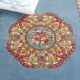 thumbnail image 6 of SAFAVIEH Naples Charlotte Bordered Runner Rug, Light Blue/Ivory, 2'3" x 8', 6 of 10
