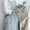 E, variant on Product Category Apron Sleeve Solid Color Bandage Aprons for Japanese Style Kitchen Cooking Clothes for Women Chef Housewarming