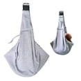 thumbnail image 3 of Bolsa de transporte jinwen para perro Gato ajustable Gris claro, 3 of 8
