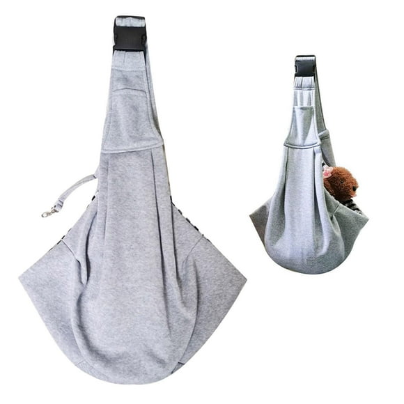 Transportín para mascotas Yinane perro cachorro gatitos Bandolera de Seguridad ajustable Gris claro