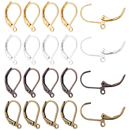 100pcs Iron Earring wire, Hypoallergenic Earring Hook, Earring Clasps, –  Mallory's Findings