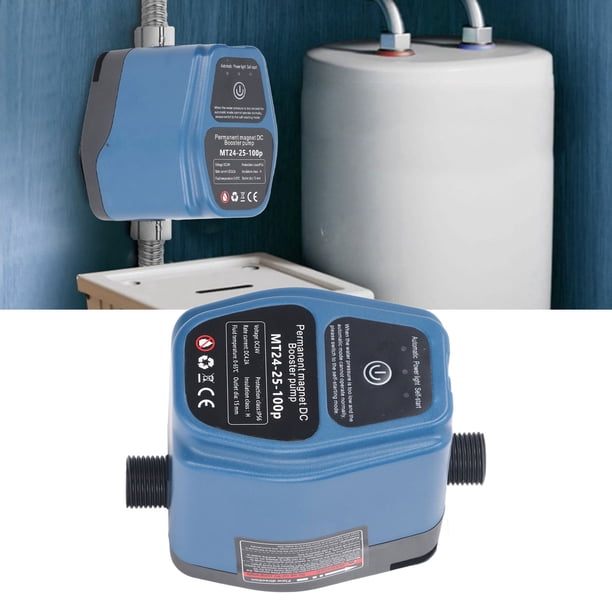 Bomba de Refuerzo de Presión de Agua, 100W 24V 25L IP56 Bomba de Refuerzo de Ducha Automática Con Detección Inteligente 100V 240V Para El Hogar Con FuncionAmiento Silencioso
