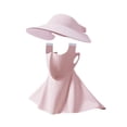 thumbnail image 4 of koolsoo Sun Hat Face Cover Cap Earloop Women for Sightseeing Outdoor Activities Work Pink, 4 of 9