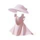 thumbnail image 4 of Sombrero para el sol, cubrebocas de verano, protección solar, lavable, ligero Rosa, 4 of 9