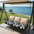 thumbnail image 4 of Xoenoiee Black Cow Print Stretch Seat Cushion Covers, Washable Sofa Slipcovers Couch Cushion Covers Removable Furniture Protector Large-Chair Cushion Slipcovers, 4 of 7