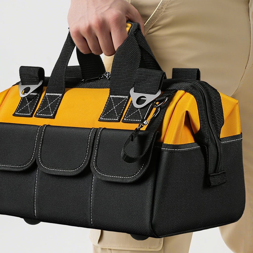 MOMOJIA Tool Bag Wide Mouth Tool Storage Bag Tool Organizer Bag Screwdriver Home