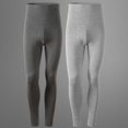 thumbnail image 2 of Pantalones largos de algodón para hombre, otoño e invierno, finos, ajustados, de doble capa, de cintura alta, cálidos, elásticos, a la moda, 2 of 6