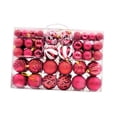 thumbnail image 3 of 100x adornos de bolas de Navidad, adornos de bolas de Navidad, colgantes decorativos, decoraciones para árboles de Navidad, colgantes para bodas en Rojo, 3 of 8