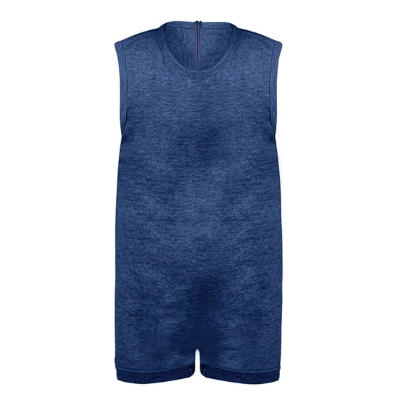 TescoRu Exclusive Back-Zip Onesie - Designed with a convenient back zipper for easy diaper changes (Blue, 3-4T)