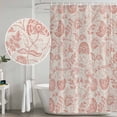 thumbnail image 5 of Abstract Spring Floral Shower Curtain - Water Repellent Fabric Shower Curtains Washable, Farmhouse Summer Botanical Rustic Decorative Polyester Cloth Bathroom Curtains Modern Bath Decor 72"x72", 5 of 6