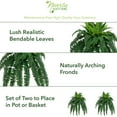 thumbnail image 3 of Nearly Natural 35" Boston Fern Artificial Plant (Set of 2), Plastic, Green, 3 of 6