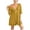 Yellow, variant on Nightgowns for Women Elbow Sleeve Lace V Neck Bow Center Ruffle Flowy Silky Pajama Dress Sleepwear