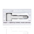 thumbnail image 2 of KENZZI Salon Pro+ Ionic Hair Dryer, 1300W High-Speed 110,000 RPM Brushless Motor with LED Display, White, 2 of 11