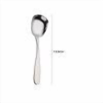 PEONAVET Flat Bottom Spoon 2pcStainless Steel Spoon Flat Bottom Spoon Dessert Spoon Rice Spoon