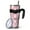 Halloween Pink Ghosts, variant on 40oz Tumbler,Halloween Pattern Insulated Tumblers with Removable Handle,Stainless Steel Double Vacuum Coffee Tumbler Cup with Straw for Home,Office,Travel,Party