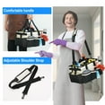 thumbnail image 7 of Lumikrypt Large Cleaning Caddy Bag, Wearable Organizer Tote with Padded Shoulder Strap & Waist Belt, Multi-Pocket Supplies Carrier for Housekeepers, Car Accessories, and Home Cleaning(White), 7 of 7