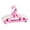 Pink, variant on deevoka 5 Pieces Adjustable Hangers Closet Multifunctional Kids Clothes Hangers Pink