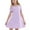 Lavender, variant on Girls Cold Shoulder Sundress Short Sleeve Solid Color Swing Casual Dresses,Tweens Cotton Comfy Shift Swing A-Line Midi Dress Loose Tunic Shirt Dress Skater Dress,White,4T