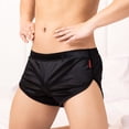 thumbnail image 6 of TNOBHG Men Shorts Briefs Men's Mid-rise Loose Breathable Panties Solid Color Silky Casual Youth Sleeping Shorts Homewear Men Sports Underwear, 6 of 8