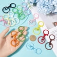 thumbnail image 3 of 30Pcs Colored Lobster Claw Clasp Swivel Trigger Clips Colorful Alloy Split Keychain Metal Swivel Hanging Key Ring Snap Hook Clasps for DIY Jewelry Making Keychains Lanyards Supplies DIY Crafts, 3 of 6