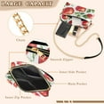 thumbnail image 3 of FORMRS Women Crossbody Purse with Chain Strap Vegan Leather Shoulder Handbag, Apple Pattern, 3 of 7