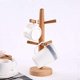 thumbnail image 3 of 1-Piece Wooden Drain Cup Holder, Household Tea Cup Holder, Solid Wood Holder, Storage Rack, 3 of 4