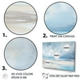 thumbnail image 3 of Designart "Minimalist Scenery Along The Coastal Beach" Coastal Ocean Floater Framed Wall Art Living Room, 3 of 5