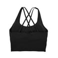 thumbnail image 5 of SAYFUT Women Girls Removable Paddeds Sport Bras Spaghetti Strap Yoga Bras for Gym Running Workout Fitness Bra Crop Tops Seamless Stretch Bra, 5 of 8