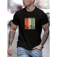 thumbnail image 1 of Camiseta con estampado de palmera de coco, camiseta informal de cuello redondo elástica para hombre, estilo urbano, para verano, camiseta deportiva de ocio., 1 of 5