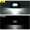 thumbnail image 5 of Nilight 2PCS 12V LED License Tag Light Convenience Courtesy Door Step Lights Waterproof Rainproof Dome Cargo Under Hood Legal for Car Truck RV Trailer, 5 of 6