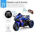 thumbnail image 6 of Cheelom 12V Kids Electric Ride on Toy for Kids, Motorcycle with Music and LED Lights, Long Batteay White, 6 of 8