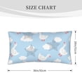 thumbnail image 2 of Kdxio Cute Goose On A Blue Sky Pattern Pillowcase with Envelope Closure,20" x 36" Pillow Cases,Gifts for Men or Women-No pillow, 2 of 5