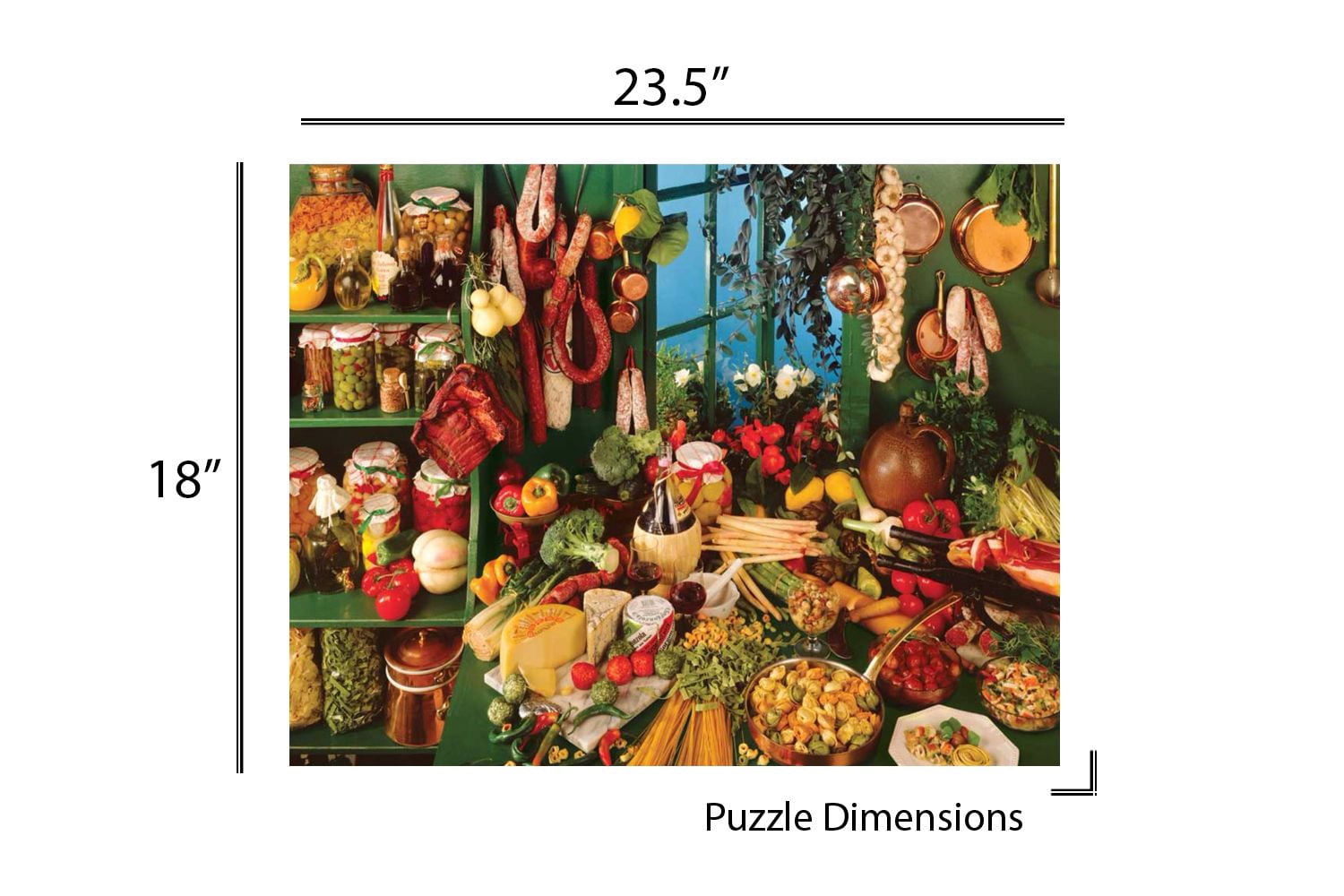 Springbok 500 Piece Italian Kitchen Jigsaw Puzzle for Adults