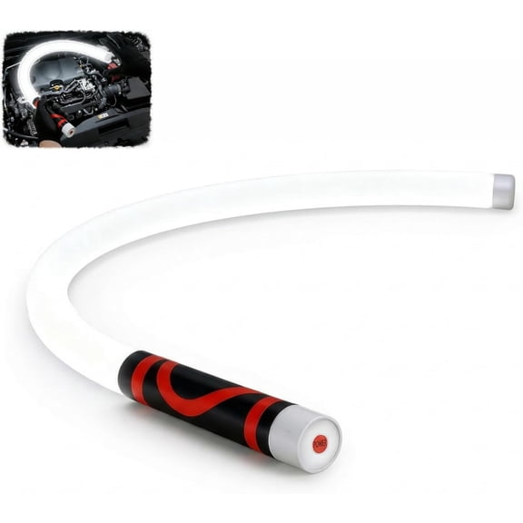 27" Flexible LED Flashlight Stick, 800LM Bendable Work Light, Rechargeable, for Car Repair, Under Hood and Workshop, Hands-Free Inspection Tool
