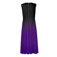thumbnail image 5 of Maxi Maxi Robe, Robe Sans Manches Dégradé Mode Décontractée avec Col en V Robe Maxi Bohème, Robes d'Été pour Femmes, 5 of 5