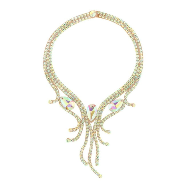 Collar de danza del vientre, joyería, bailarina del vientre, baile de lujo, carnaval, mujeres, chispeante Estilo C