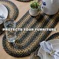 thumbnail image 5 of Homespice - Kilimanjaro 36 Inch Table Runners, a Thick Table Runner of Premium Jute to Use as Primitive Table Runners - Hand braided, Flawless Edges - Reversible and Long Table Runner, 11x36 Inches, 5 of 9
