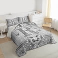 thumbnail image 3 of Manfei Kawaii Bowknot Alphabet R 2pcs Bedding Comforter Set for Female Women Teens,Bling Glitter Splash Twin Comforter Sets,Flying Butterfly Breathable Bedding Set,Dreamy Princess Room Decor, 3 of 8