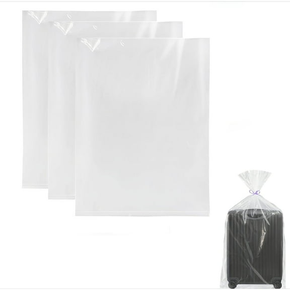 Clear Plastic Bags 40x60in Giant Storage Bags 2.36 Mils Reusable Luggage Storage Bags for Clothes Blanket Suitcase Chair Kids Bike（3Pack ）
