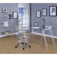 thumbnail image 5 of Bowery Hill Modern 4 Shelf Contemporary Clear Acrylic Ladder Bookcase, 5 of 5