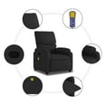 thumbnail image 4 of vidaXL Massage Recliner Chair Black Fabric, 4 of 5
